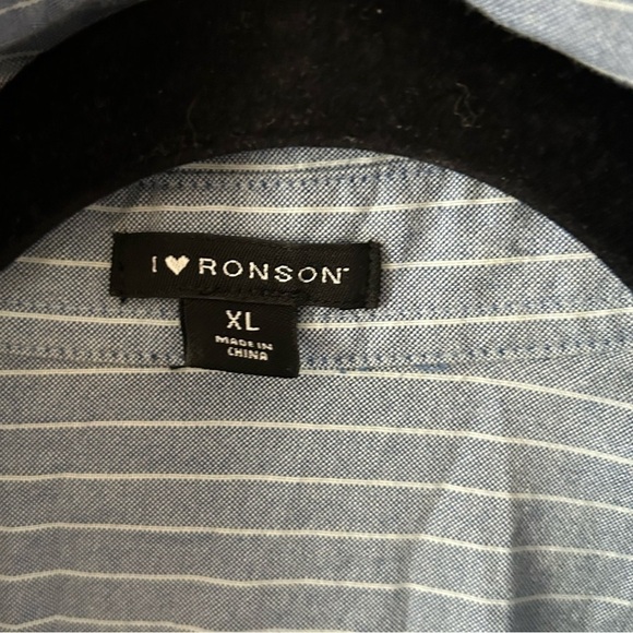 I ❤️ Ronson Pinstripe Shirt Dress - Picture 4 of 5